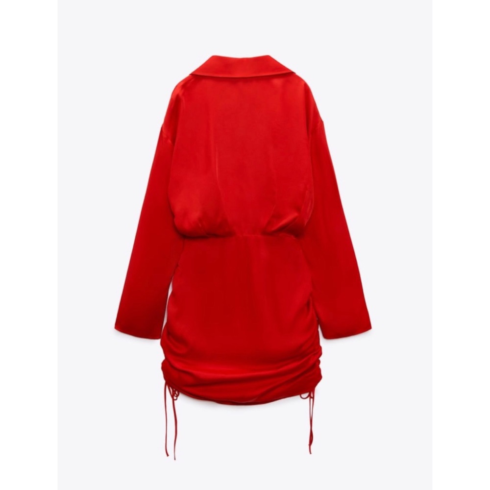ZARA draped satin effect dress - Picture 5 of 6